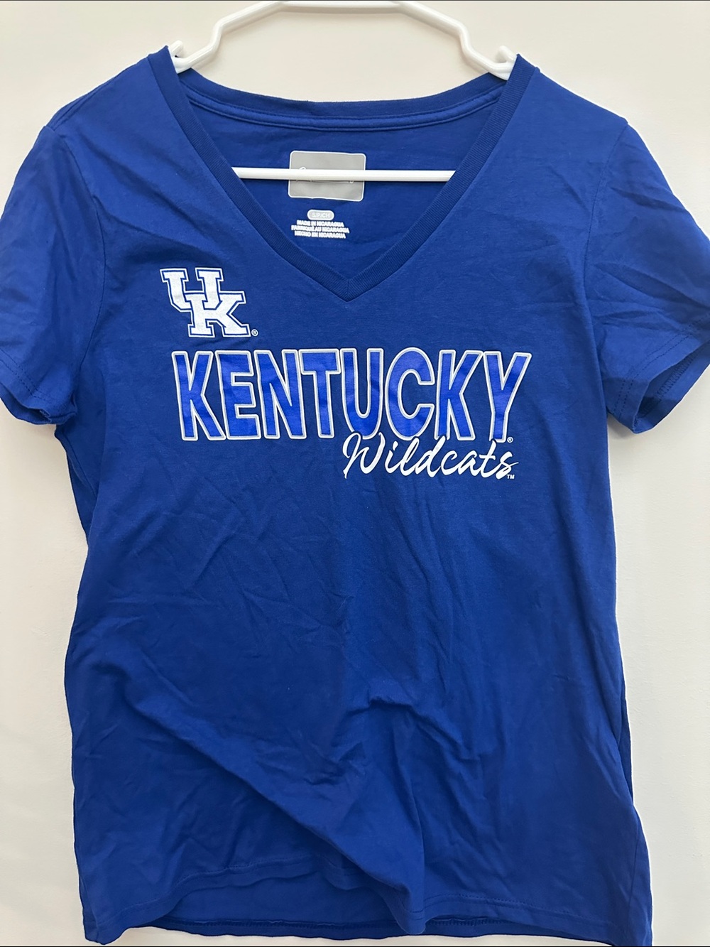 Kentucky Wildcats Women's Royal Blue V-Neck Tee